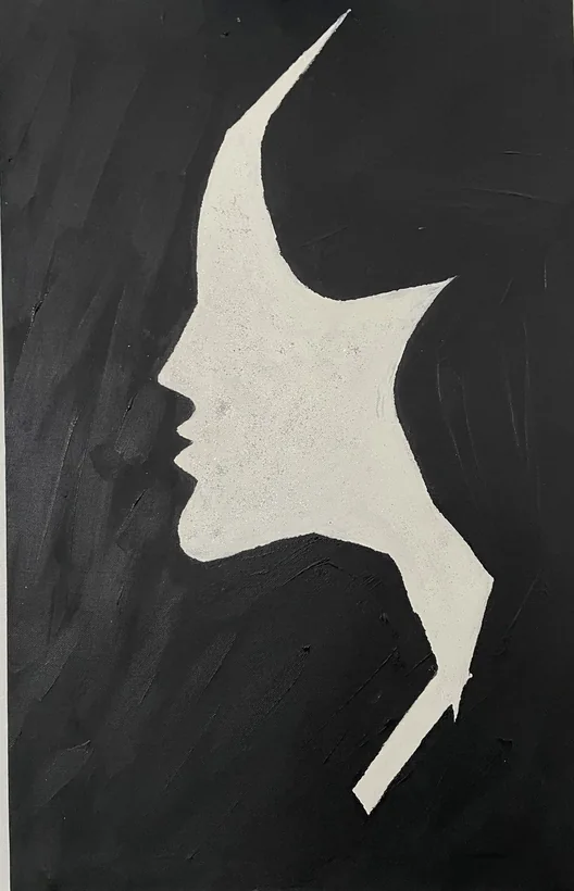 Quiet Profile, painting by Wina Idoma